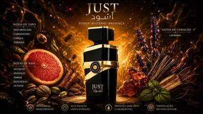 Abrir em tela cheia: Fragrance World Just Aswad - adicional Fragrance World Just Aswad - adicional