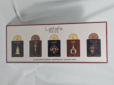 Abrir em tela cheia: Kit Lattafa Pride - Edição Exclusivos (Art of Arabia III, Ajwaa, Al Qiam Gold, Masa e Brioche Vanille) - adicional Kit Lattafa Pride - Edição Exclusivos (Art of Arabia III, Ajwaa, Al Qiam Gold, Masa e Brioche Vanille) - adicional